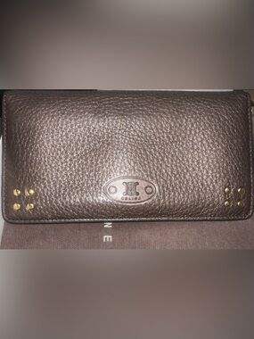 Celine Brown Leather Wallet. Full Inclusion